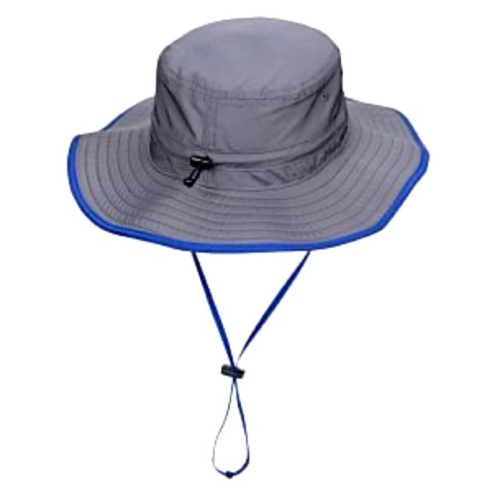 The Game Blue Wave Booney Hat UPF 30 adjustable Dark Gray Royal Blue Ultralight
